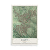 Map of Ballwin, Missouri, 12 x 18 inch unframed archival matte print