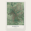 Barretts, Missouri map print, the full design
