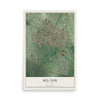Map of Bel-Nor, Missouri, 12 x 18 inch unframed archival matte print