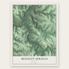 Bennett Springs, Missouri map print, the full design