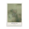 Map of Benton City, Missouri, 12 x 18 inch unframed archival matte print