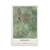Map of Berkeley, Missouri, 12 x 18 inch unframed archival matte print