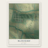 Blanchard, Missouri map print, the full design