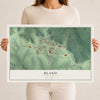 Map of Bland, Missouri, 12 x 18 inch unframed archival matte print