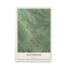 Map of Bloomsdale, Missouri, 12 x 18 inch unframed archival matte print