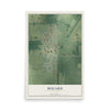 Map of Bogard, Missouri, 12 x 18 inch unframed archival matte print