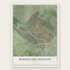 Boulevard Heights, Missouri map print, the full design