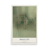 Map of Bragg City, Missouri, 12 x 18 inch unframed archival matte print