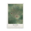 Map of Braymer, Missouri, 12 x 18 inch unframed archival matte print