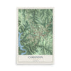 Map of Camdenton, Missouri, 12 x 18 inch unframed archival matte print