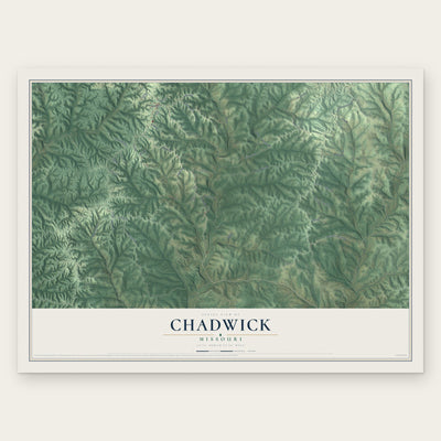 Chadwick, Missouri map print, the full design