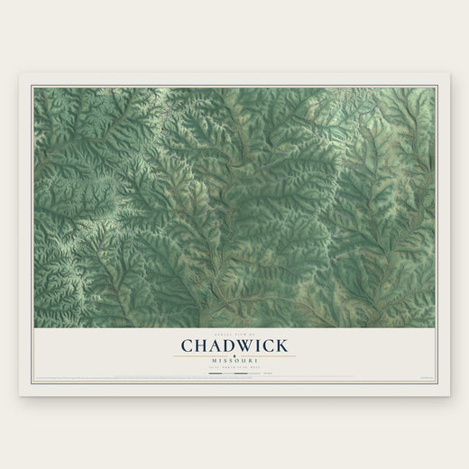 Chadwick, Missouri map print, the full design