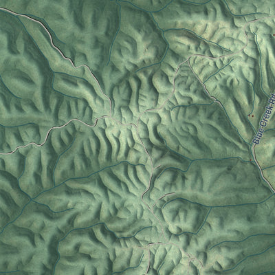 Close-up of the map of Chadwick, Missouri print showing street and building detail