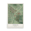 Map of Charlack, Missouri, 12 x 18 inch unframed archival matte print