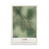 Map of Clark, Missouri, 12 x 18 inch unframed archival matte print