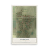 Map of Clarkton, Missouri, 12 x 18 inch unframed archival matte print