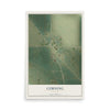 Map of Corning, Missouri, 12 x 18 inch unframed archival matte print