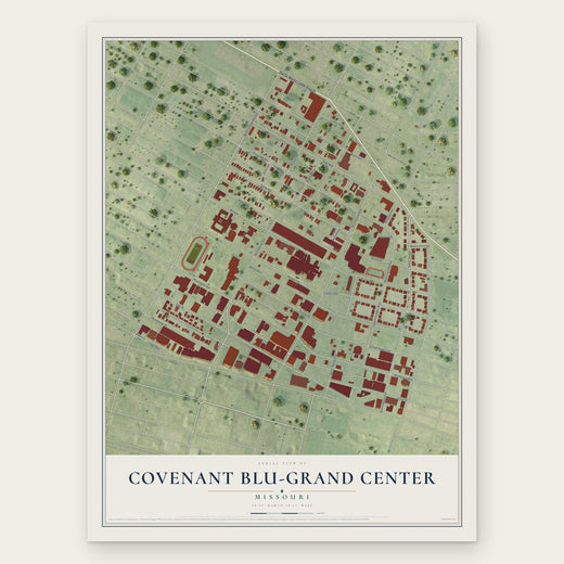 Covenant Blu-Grand Center, Missouri map print, the full design