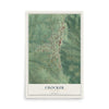 Map of Crocker, Missouri, 12 x 18 inch unframed archival matte print