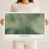 Map of Dadeville, Missouri, 12 x 18 inch unframed archival matte print
