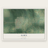 Dawn, Missouri map print, the full design