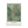 Map of Dellwood, Missouri, 12 x 18 inch unframed archival matte print