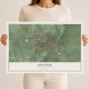 Map of Dexter, Missouri, 12 x 18 inch unframed archival matte print