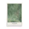 Map of Ellsinore, Missouri, 12 x 18 inch unframed archival matte print