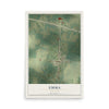 Map of Emma, Missouri, 12 x 18 inch unframed archival matte print