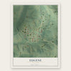Eugene, Missouri map print, the full design