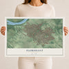 Map of Florissant, Missouri, 12 x 18 inch unframed archival matte print