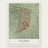 Fox Park, Missouri map print, the full design