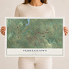 Map of Fredericktown, Missouri, 12 x 18 inch unframed archival matte print