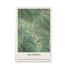 Map of Freeburg, Missouri, 12 x 18 inch unframed archival matte print