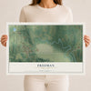 Map of Freeman, Missouri, 12 x 18 inch unframed archival matte print
