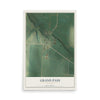 Map of Grand Pass, Missouri, 12 x 18 inch unframed archival matte print