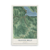 Map of Gravois Mills, Missouri, 12 x 18 inch unframed archival matte print