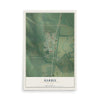 Map of Harris, Missouri, 12 x 18 inch unframed archival matte print