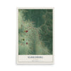 Map of Harrisburg, Missouri, 12 x 18 inch unframed archival matte print