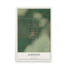 Map of Harwood, Missouri, 12 x 18 inch unframed archival matte print