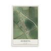 Map of Henrietta, Missouri, 12 x 18 inch unframed archival matte print