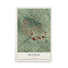 Map of Hillsdale, Missouri, 12 x 18 inch unframed archival matte print