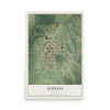 Map of Hopkins, Missouri, 12 x 18 inch unframed archival matte print