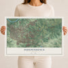 Map of Independence, Missouri, 12 x 18 inch unframed archival matte print