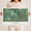 Map of Ironton, Missouri, 12 x 18 inch unframed archival matte print