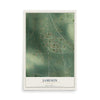 Map of Jameson, Missouri, 12 x 18 inch unframed archival matte print