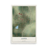 Map of Jasper, Missouri, 12 x 18 inch unframed archival matte print