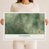 Map of Jonesburg, Missouri, 12 x 18 inch unframed archival matte print
