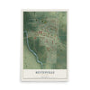 Map of Keytesville, Missouri, 12 x 18 inch unframed archival matte print