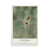Map of Kingsville, Missouri, 12 x 18 inch unframed archival matte print